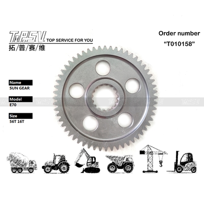 Планетарный редуктор типа E70 экскаватор Swing Sun Gear Reducer Gear Части с высокой прочностью