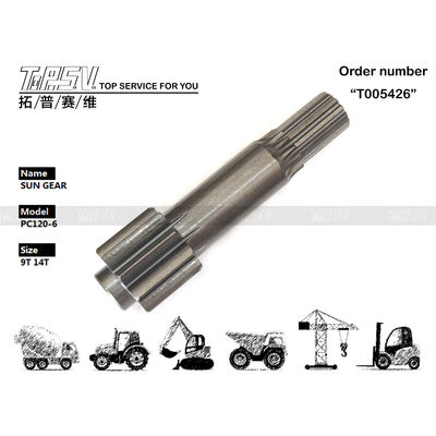 Мешок с деталями черного цвета PC120-6 Экскаватор Ходовой механизм 1-я ступень Солнечная шестерня для транспортной упаковки