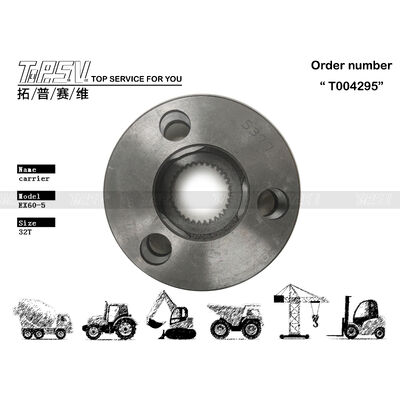4397239 Черный планетарный водило поворота экскаватора EX60-5, 2-ступенчатый, прочный компонент, идеально подходит для ремонта и обслуживания экскаватора, транспортная упаковка - запаянный пакет