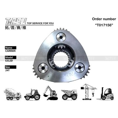 E312D Экскаватор Swing 2 Stage Carrier ASSY Части для экскаватора Swing Drive Запчасти экскаватора