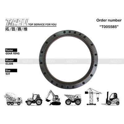 099-0206 Экскаватор Swing Ring Gear Простая установка для Caterpillar E120B 93T