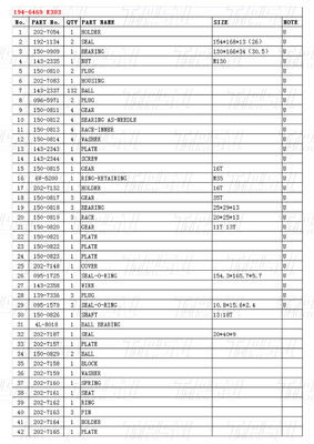 194-6469 Оптимизированные конечные редукторы привода с болтом на установке Каталог E303