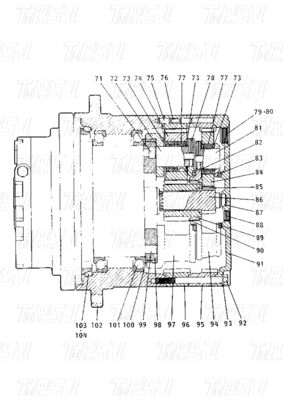 E120B Каталог 099-4141 Тяжелый стальной экскаватор конечный привод двигатель