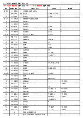 Уменьшители колебательного привода экскаватора в окрашенном цвете 099-0229 Каталог E120B
