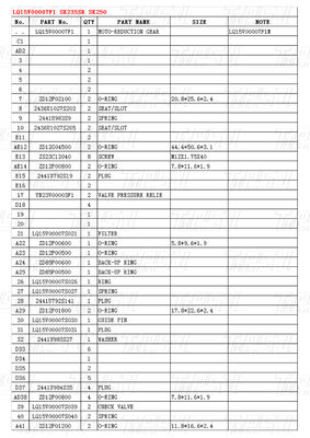 SK235 Гидравлические путевые моторы привода для экскаваторов Kobelco Catalog LQ15V00007F1