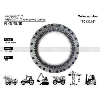 Черный экскаватор EC290B Swing Inner Gear Ring With Gear Meshing Installation VOE14547266