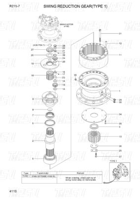 31N6-10181 R215-7 Каталог колебательных приводов экскаваторов для энергетических и горных машин