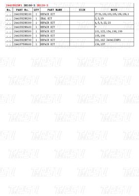 Болт-он 2441U829F1 SK120-3 Каталог двигателя экскаватора Travel Drive Совместим с различными марками и моделями экскаваторов