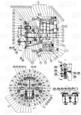 Деревянная коробка 11C0264 CLG225C экскаватор Swing Drive Каталог коробки передач Транспортная упаковка варьируется в зависимости от модели