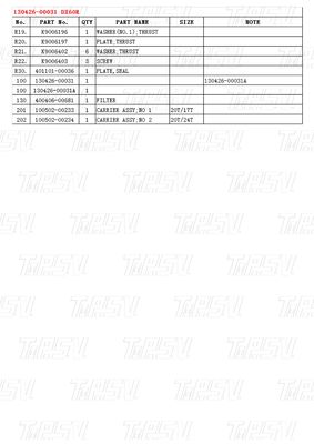 130426-00031 DX60R Экскаватор Свинговый привод Каталог Черный Фабричный цвет Гидравлический Свинговый мотор Моторный привод