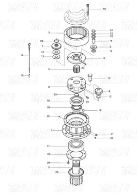 404-00062 DH150-7 Каталог двигателей для экскаваторов с подвижным приводом для нескольких марок и моделей