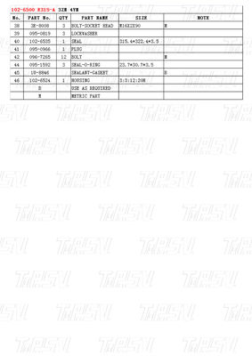 102-6500 E315-A Каталог экскаватора Travel Drive