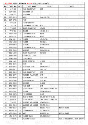 Черный 191-2693 E325C экскаватор Свинговые приводы Каталог Болт-на на складе Гидравлический Свинговый приводы