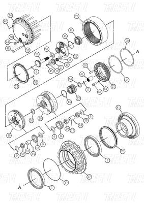 Bolt On Planetary 511-6013 527-7082 514-9423 514-9426 326D Экскаватор Двигатель для энергетики Добыча полезных ископаемых Промышленные машины