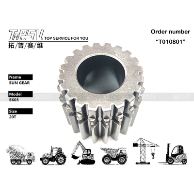 SK03 Поворотный редуктор экскаватора, 2-ступенчатый, солнечное колесо, высокая прочность. Посмотреть изображение