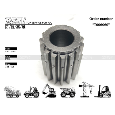 FUFZD-8391-08 Стальные детали солнечной шестерни 2-ступенчатого привода экскаватора PC56 для горнодобывающей промышленности