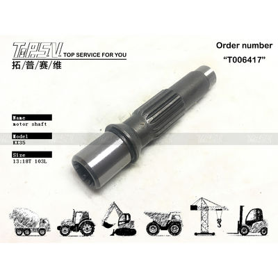 Стальной вал ходового редуктора экскаватора KX35, совместимый с системой трансмиссии экскаватора