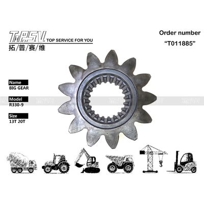 Оригинальные термообработанные запасные части для поворотного большого зубчатого колеса экскаватора R330-9, электронные компоненты в соответствии с вашими требованиями