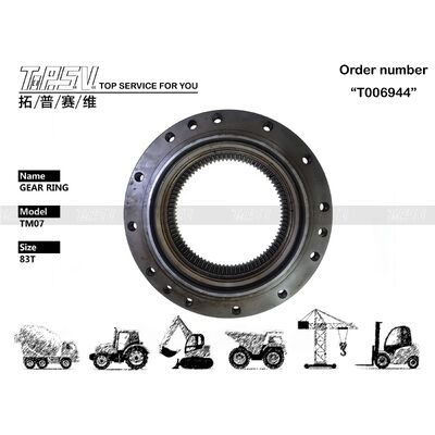 Части кольца шестерни перемещения экскаватора ТМ07 для запасных частей экскаватора привода перемещения