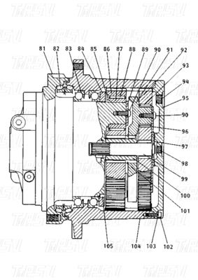 Good price 1R-7737 E120B Болт на типе экскаватора Travel Drive Reducer с каталогом пользовательских цветов онлайн