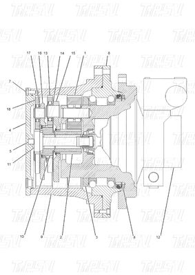 Good price Каталог 128-1827 Стальной ГОЛОБЕЦ экскаватор конечный привод двигатель E312A онлайн