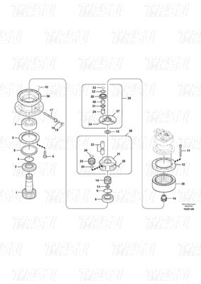Good price VOE14541069 Премиум-редукторы с гигантским приводом для каталога Volvo EC210B онлайн