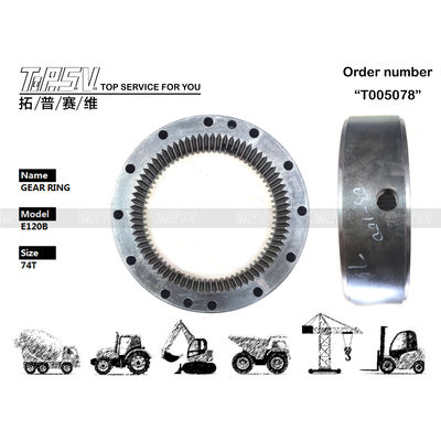 Good price 74T Запчасти экскаватора E120B Кольцевая передача кольцо 093-7000 Стальной материал онлайн