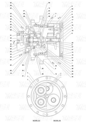 Good price Различается в зависимости от модели PY53D00004F1 SK55 Каталог движения экскаватора онлайн