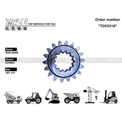 Good price 418-7160 Э349Д2 Экскаватор качания 1 части шестерни Солнца этапа для запасных частей экскаватора привода качания онлайн